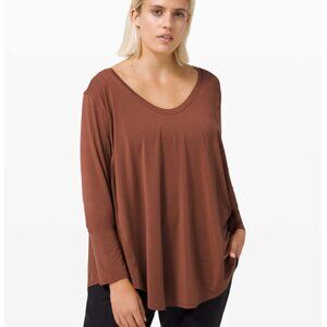 Lululemon Up for Down Time Long Sleeve Ancient Copper 8
